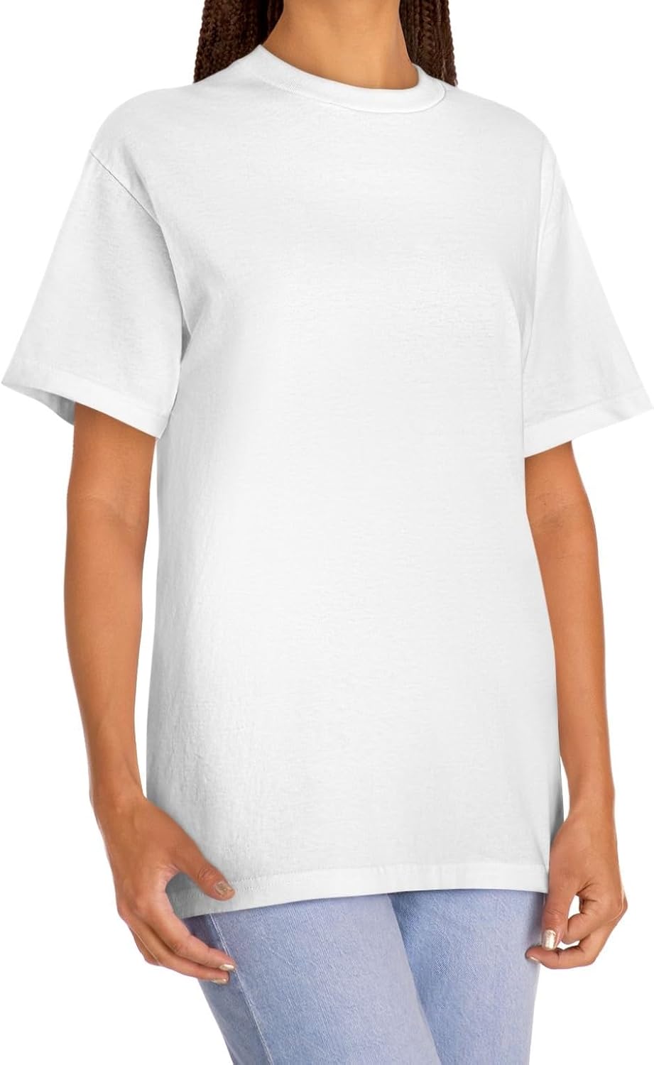 Camiseta premium de algodón grueso para hombre y mujer | 100 % algodón puro | Resistente, suave y clásica, unisex 