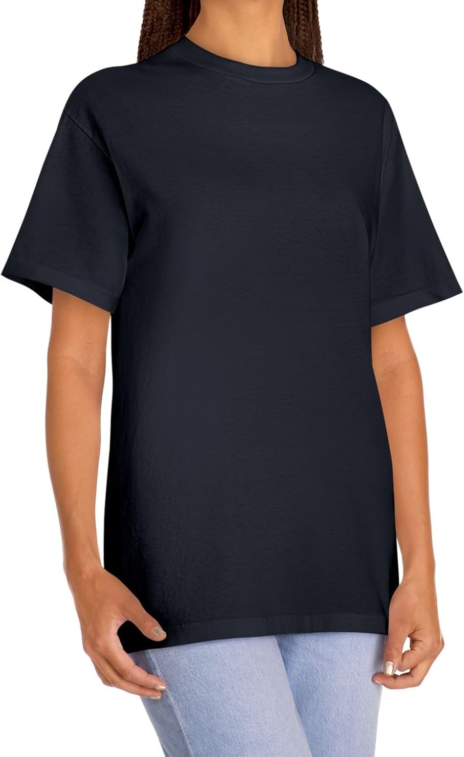 Camiseta premium de algodón grueso para hombre y mujer | 100 % algodón puro | Resistente, suave y clásica, unisex 