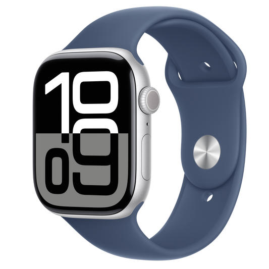 Smartwatch Apple Watch 10 GPS 46mm Silver Alu M/L Niebieski (null) (APPLE-MWWM3QH)