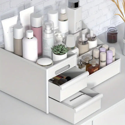 NNETM Large Capacity Cosmetic Storage with Drawers Store Brushes, Makeup, Skincare, Perfumes