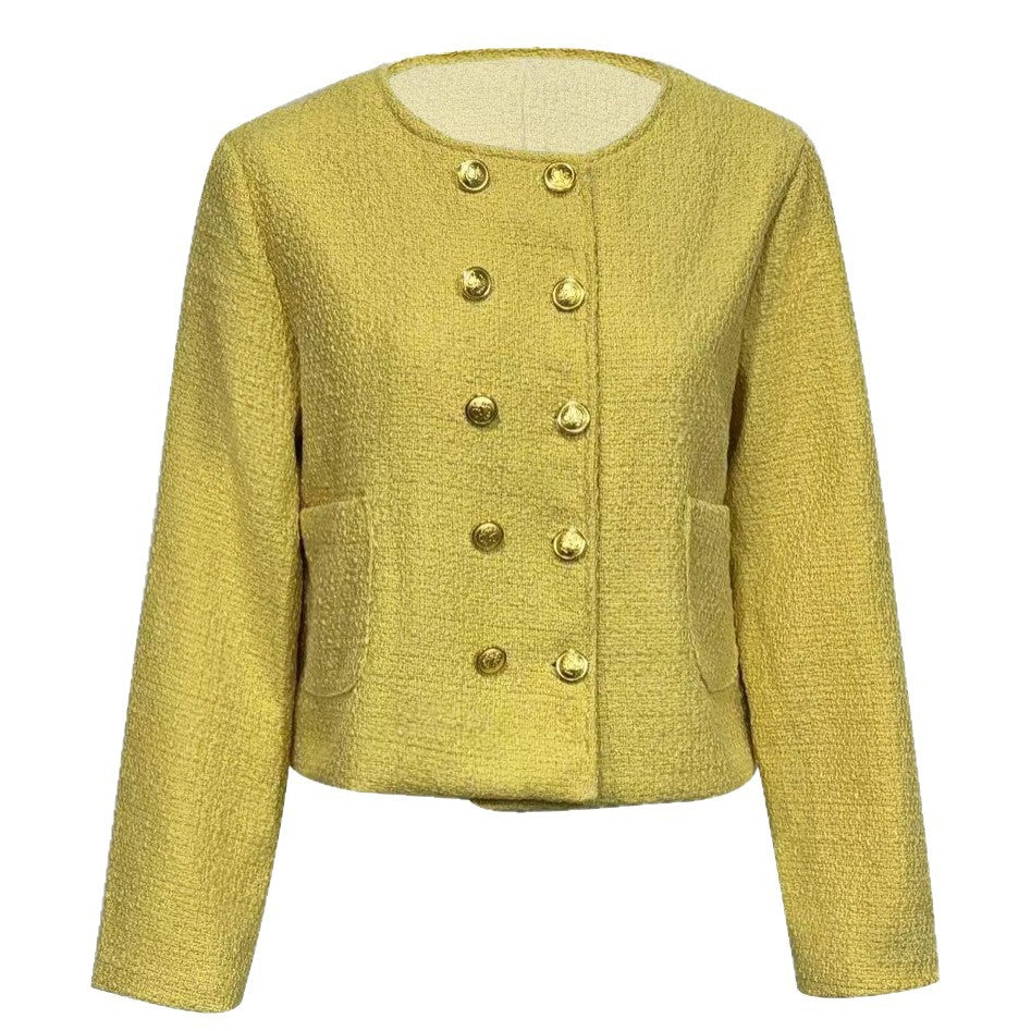 Womens Slim-fit Chanel-inspired Elegant Coat