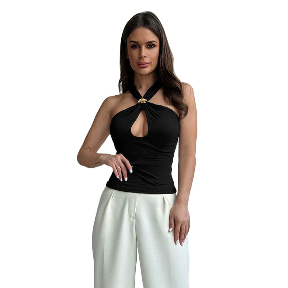 Chaleco con cordones para chica, ideal para interior o exterior, con una bonita espalda.