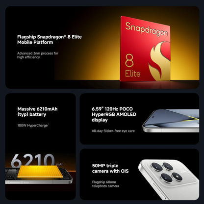 Smartphone Poco POCO F8 Pro 5G 6,9" Octa Core 12 GB RAM 512 GB Black