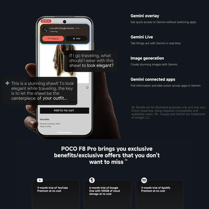 Smartphone Poco POCO F8 Pro 5G 6,9" Octa Core 12 GB RAM 512 GB Black