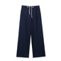 Simple Relaxed Fit Womens Pants With A Drawstring And Elastic Waist