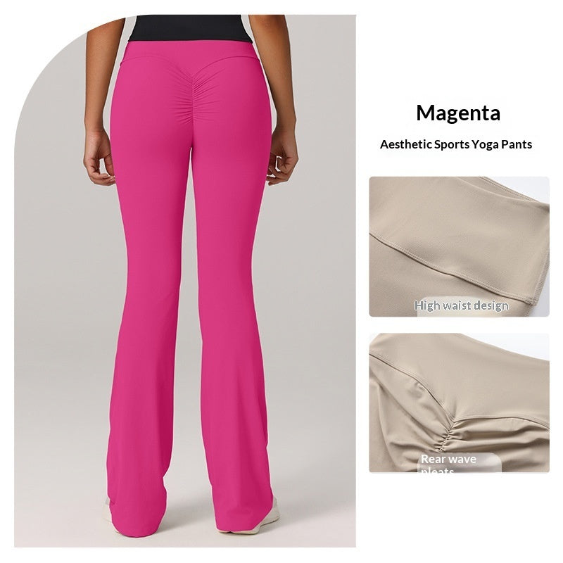 Pantalones acampanados para yoga, running y pilates que realzan los glúteos