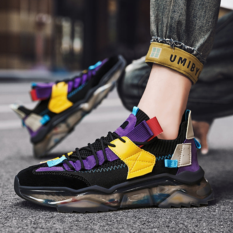 Zapatillas de deporte transpirables de suela gruesa Old Leisure