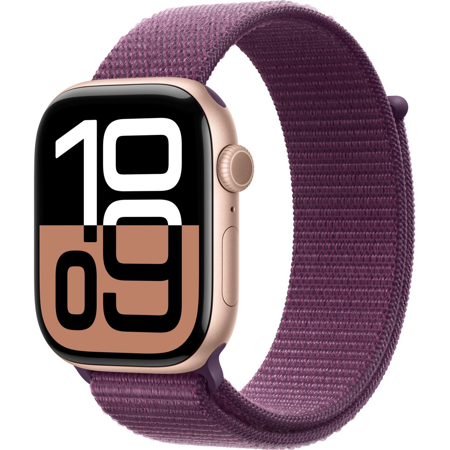 Smartwatch Apple Watch 10 GPS 42mm Rose Gold Alu Sport Loop Fioletowy (MWWK3QN/A) (MWWK3QN/A)