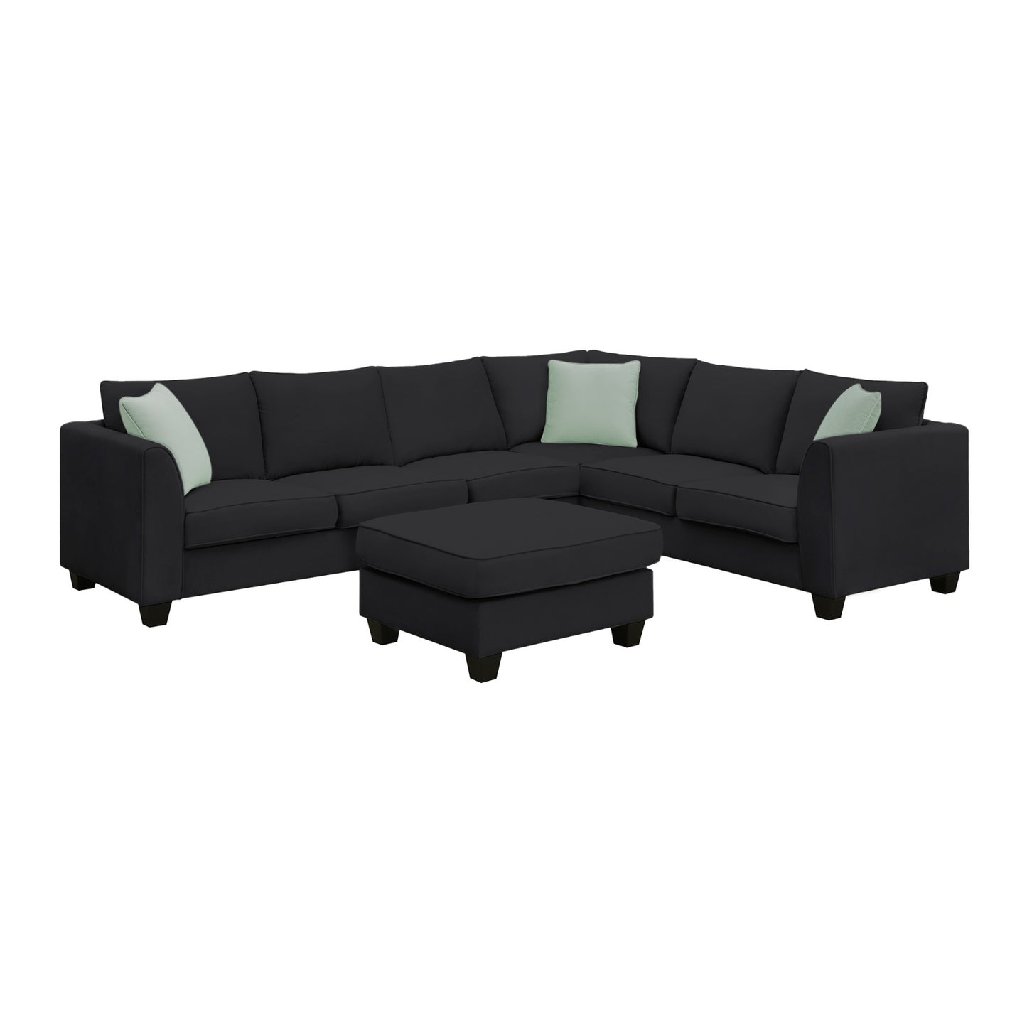 112 87 Sectional Sofa Couches, 7 Seats Modular Living Room Sets