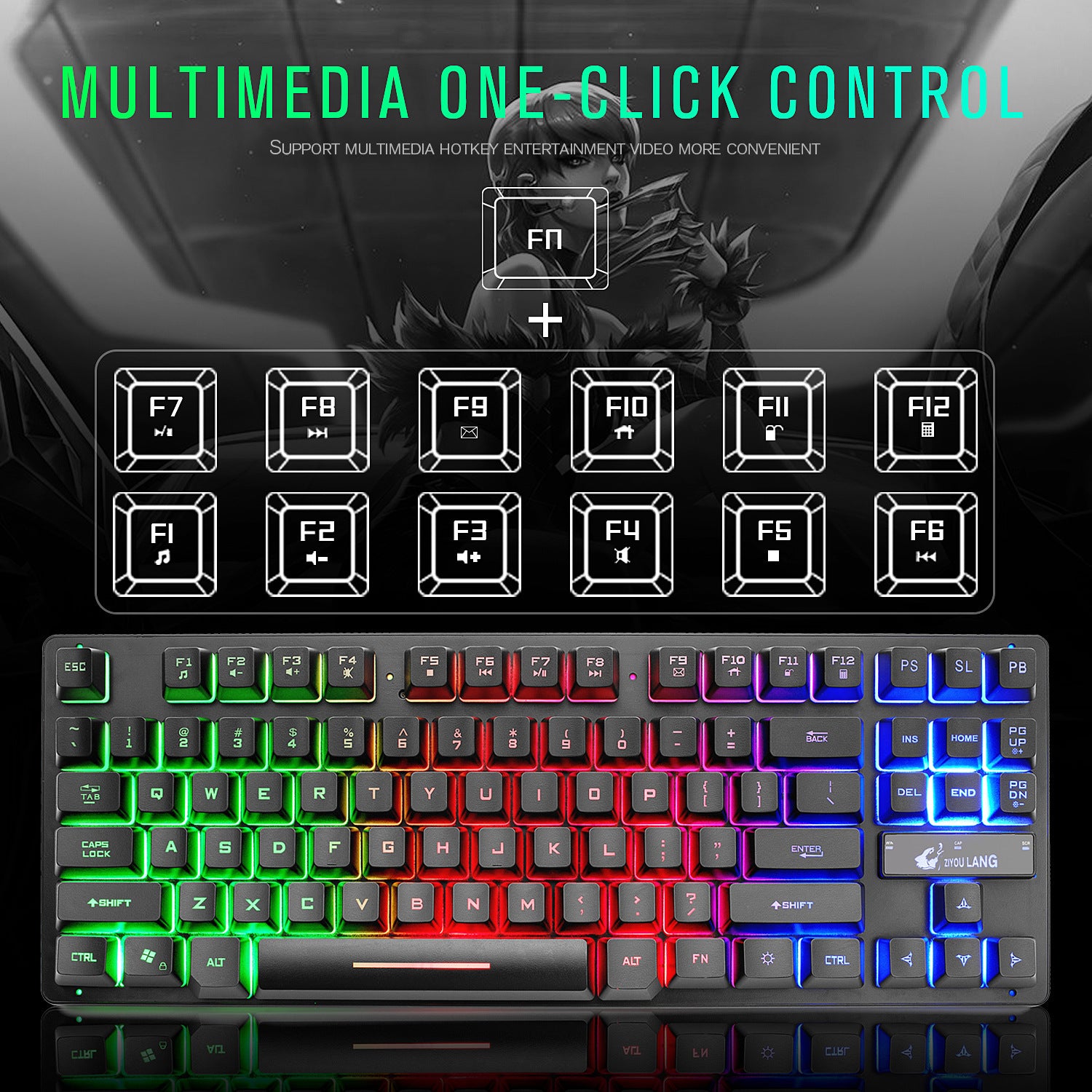 Teclado mecánico para juegos electrónicos Teclado para portátil