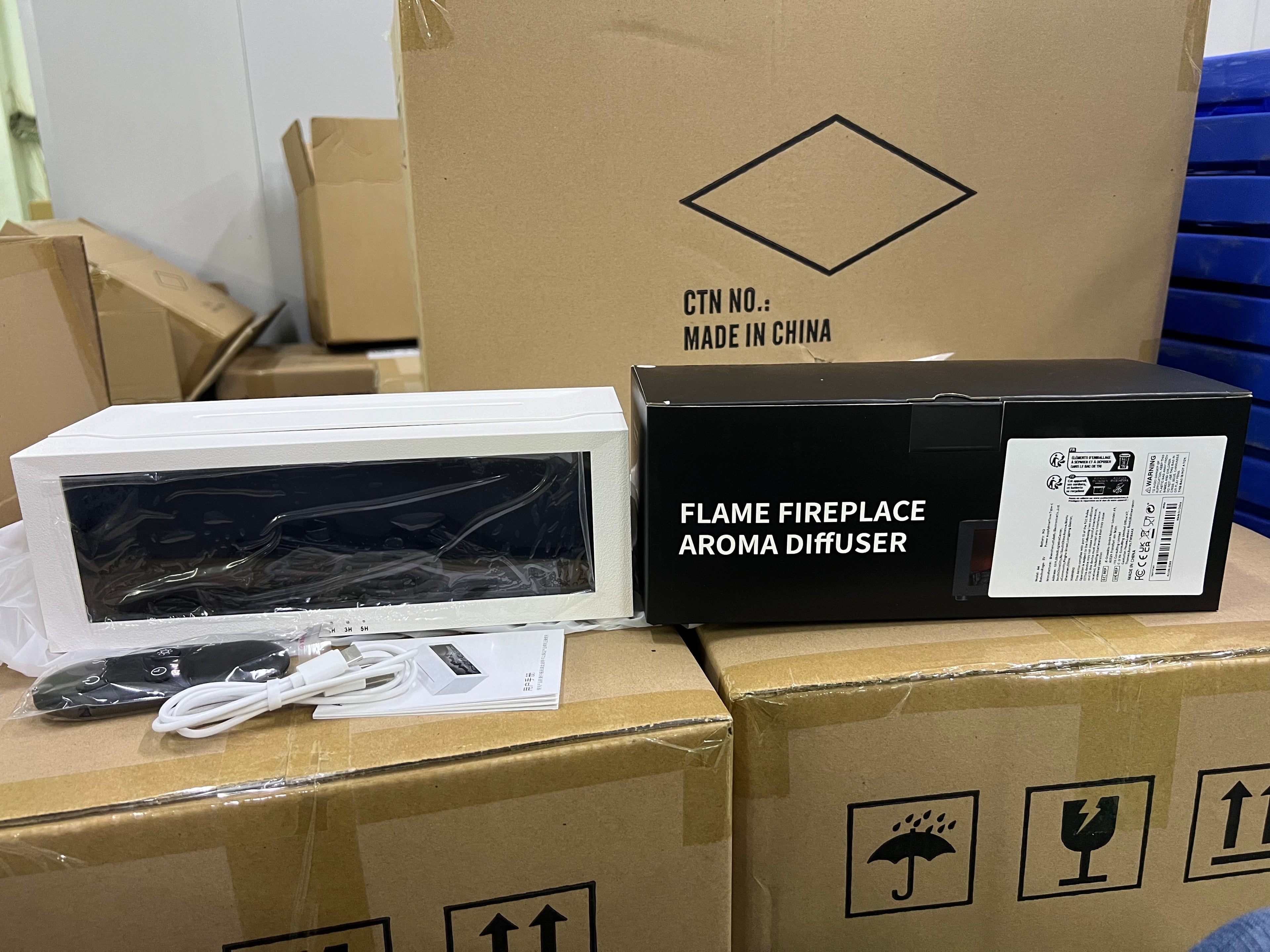 Máquina de aromaterapia con llama de simulación de chimenea