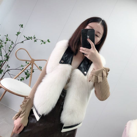 Fashion Slimming Slim Women Fur Vest