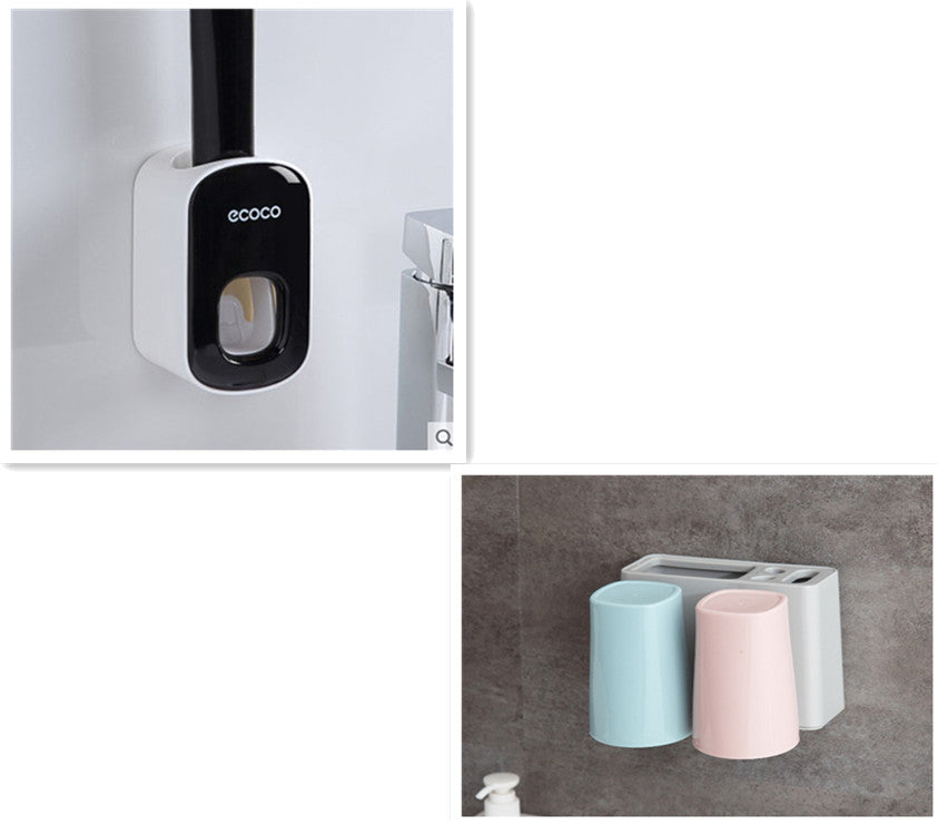 Dispensador automático de pasta de dientes de pared para baño