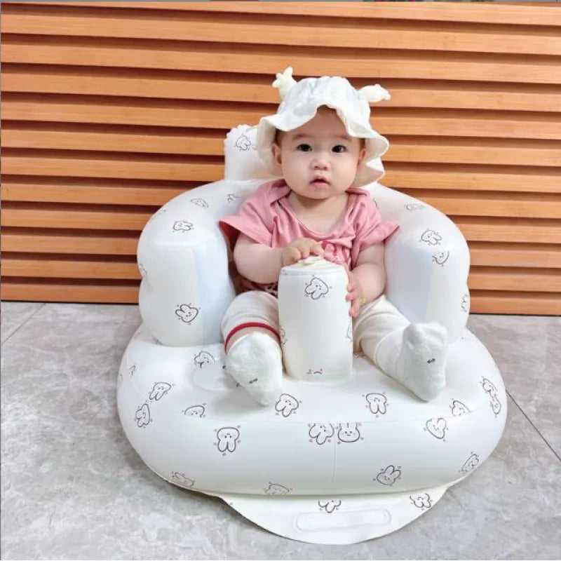 Silla inflable para bebé para comer y bañarse