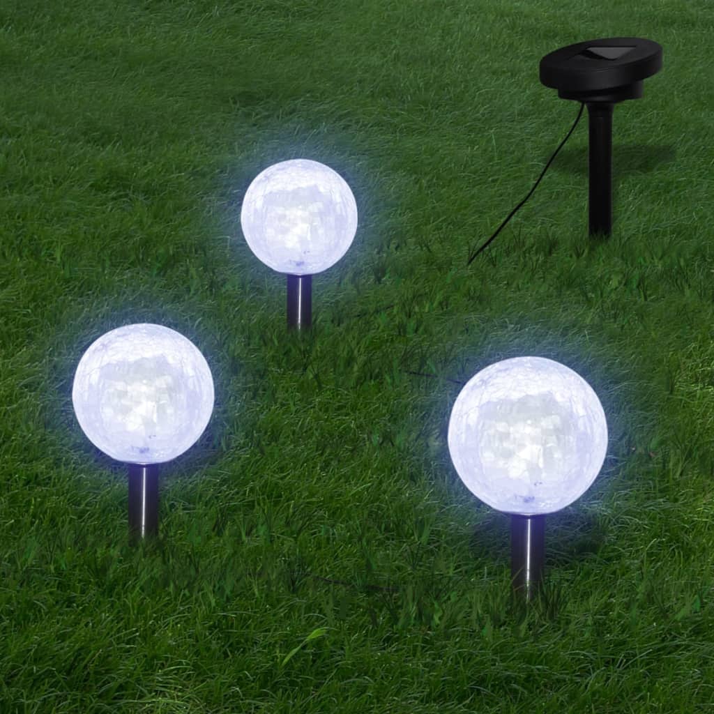 Luces de jardín NNEVL, 6 unidades LED con anclajes de punta y paneles solares