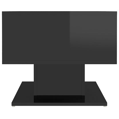 NNEVL Coffee Table High Gloss Black 103.5x50x44.5 cm Chipboard