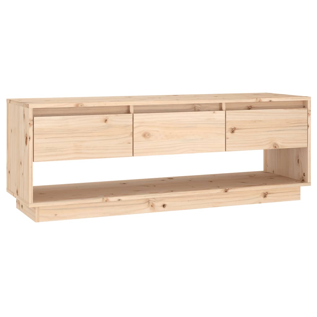 Mueble de TV NNEVL 110,5x34x40 cm Madera Maciza Pino