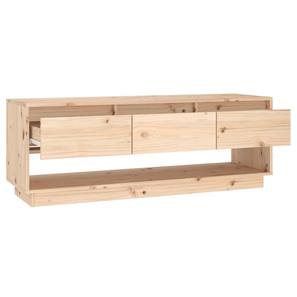 Mueble de TV NNEVL 110,5x34x40 cm Madera Maciza Pino