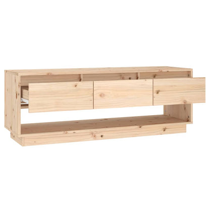 NNEVL TV Cabinet 110.5x34x40 cm Solid Wood Pine