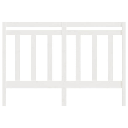 NNEVL Bed Headboard White 141x4x100 cm Solid Wood Pine