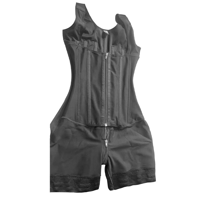 Pantalones moldeadores de abdomen con entrepierna abierta y doble capa que levantan la cadera y el pecho.