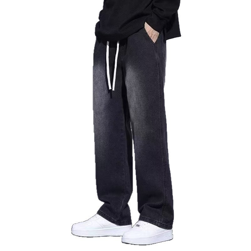 Straight-leg Relaxed-fit American-style Mens Jeans