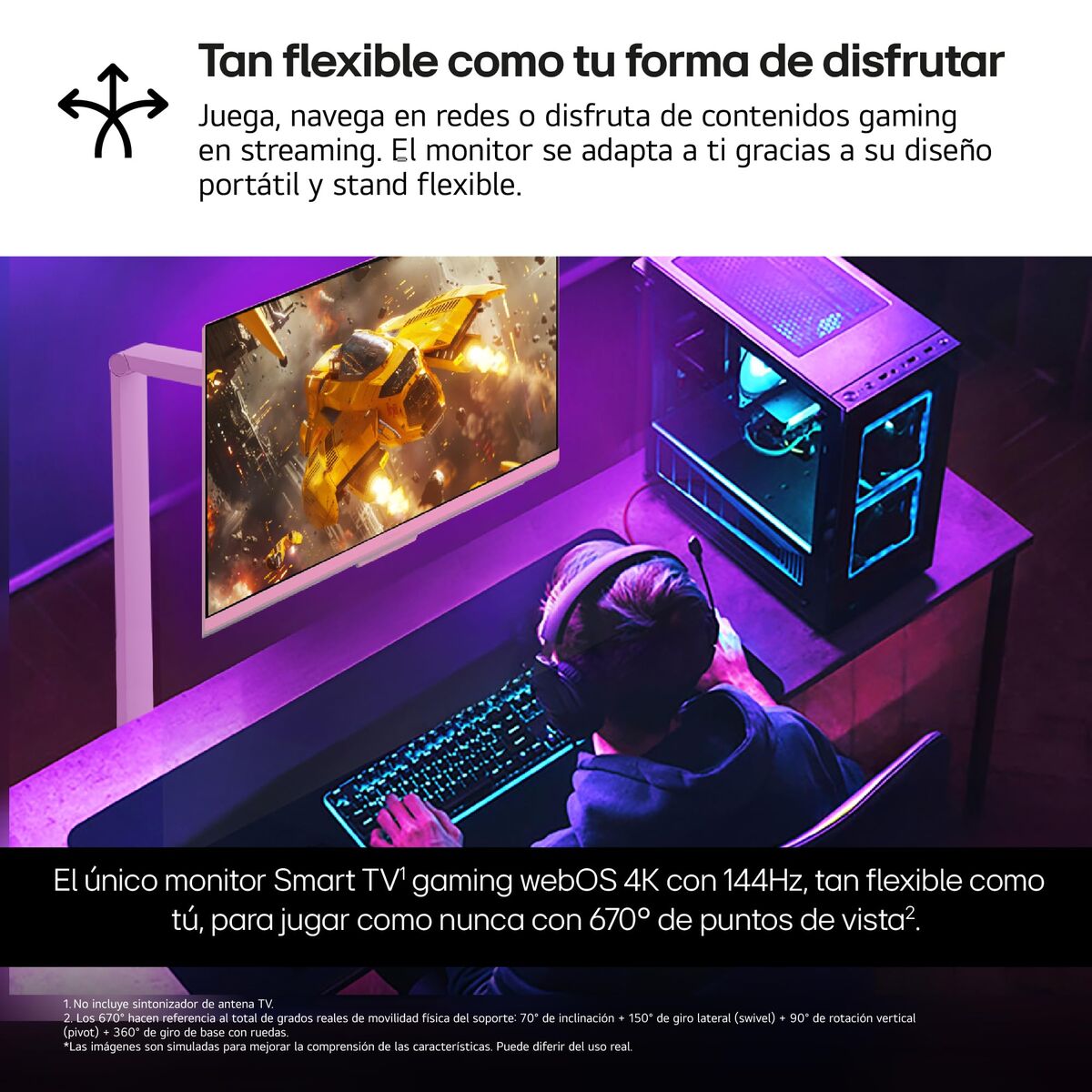 Monitor LG 32G810SAW-W.EEU 4K Ultra HD de 27"