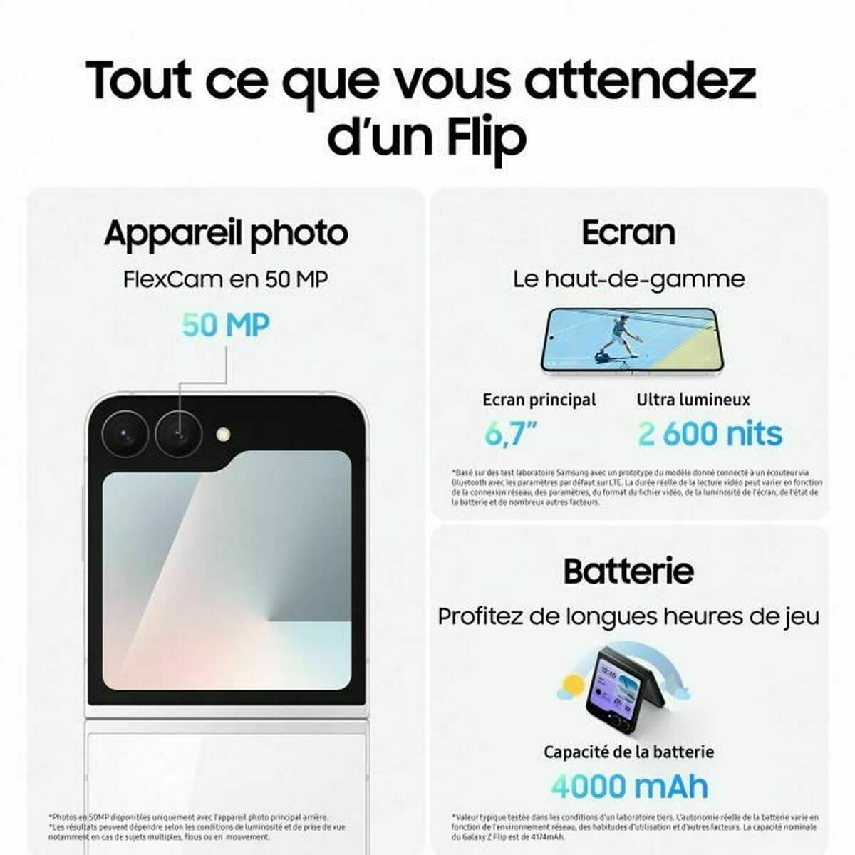 Smartphone Samsung Galaxy Z Flip7 FE 6,7" 8 GB RAM 128 GB Negro