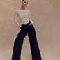 European And American Graceful And Fashionable Wide Leg Jeans Loose Ladies