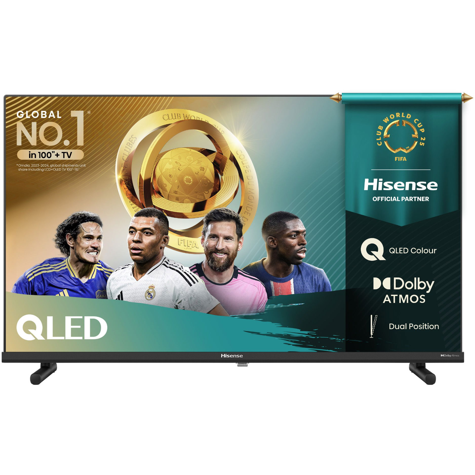 Televisor inteligente Hisense 40A5Q QLED FHD de 40'' en negro (40A5Q)