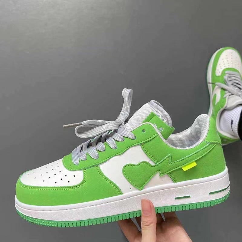 Zapatos deportivos casuales de moda para hombre con suela gruesa y empalme