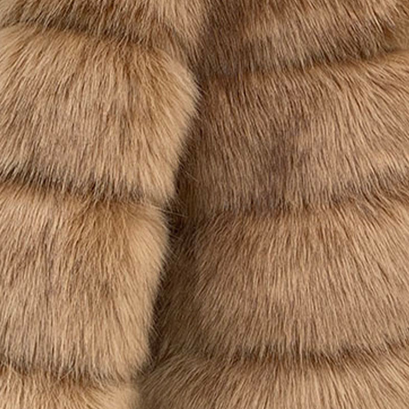 Chaleco de piel cálido para mujer de otoño e invierno