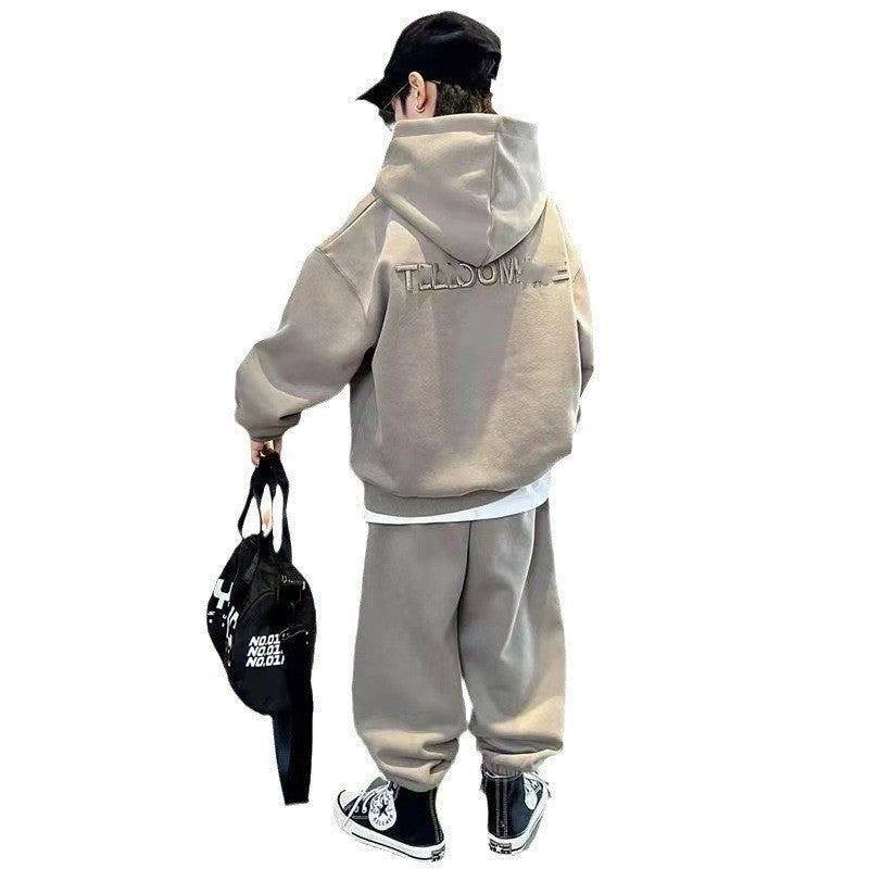 Suéter holgado de poliéster para niños de talla grande