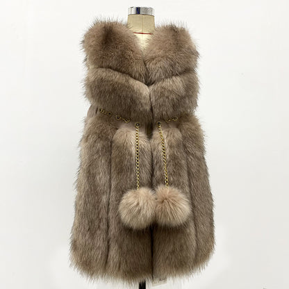 Women's Autumn And Winter Warm Fur Vest