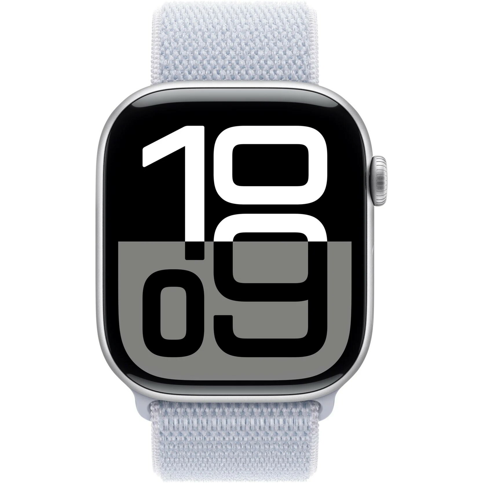 Reloj inteligente Apple Watch 10 GPS 42 mm, correa deportiva de aluminio plateado Niebieski (MWWD3) (MWWD3QF/A)