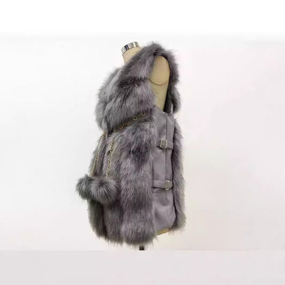 Women's Autumn And Winter Warm Fur Vest