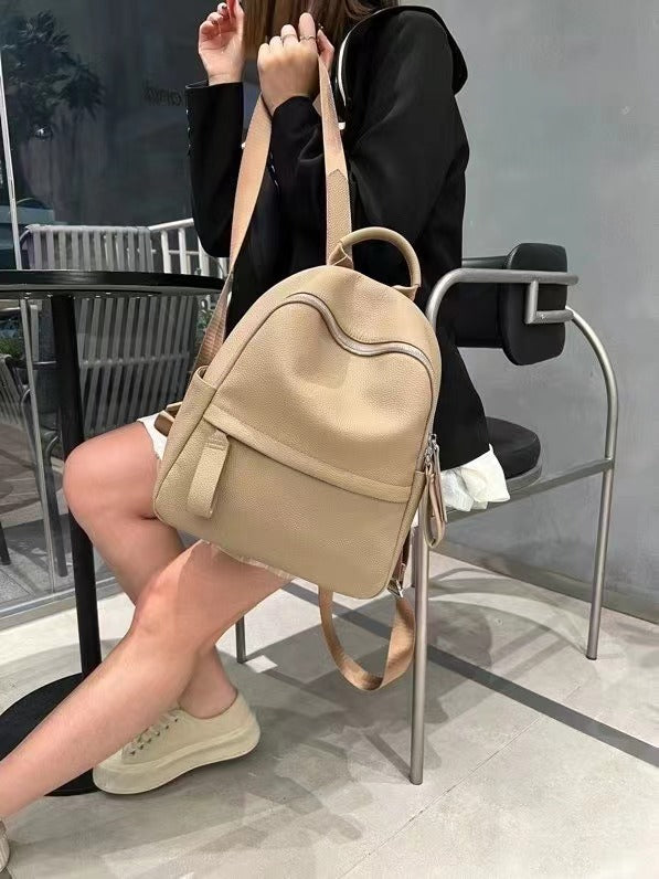 Mochila de cuero Baidu de alta calidad