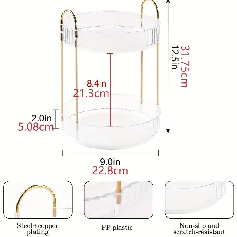 360° Rotating Skincare, Perfume & Beauty Organiser