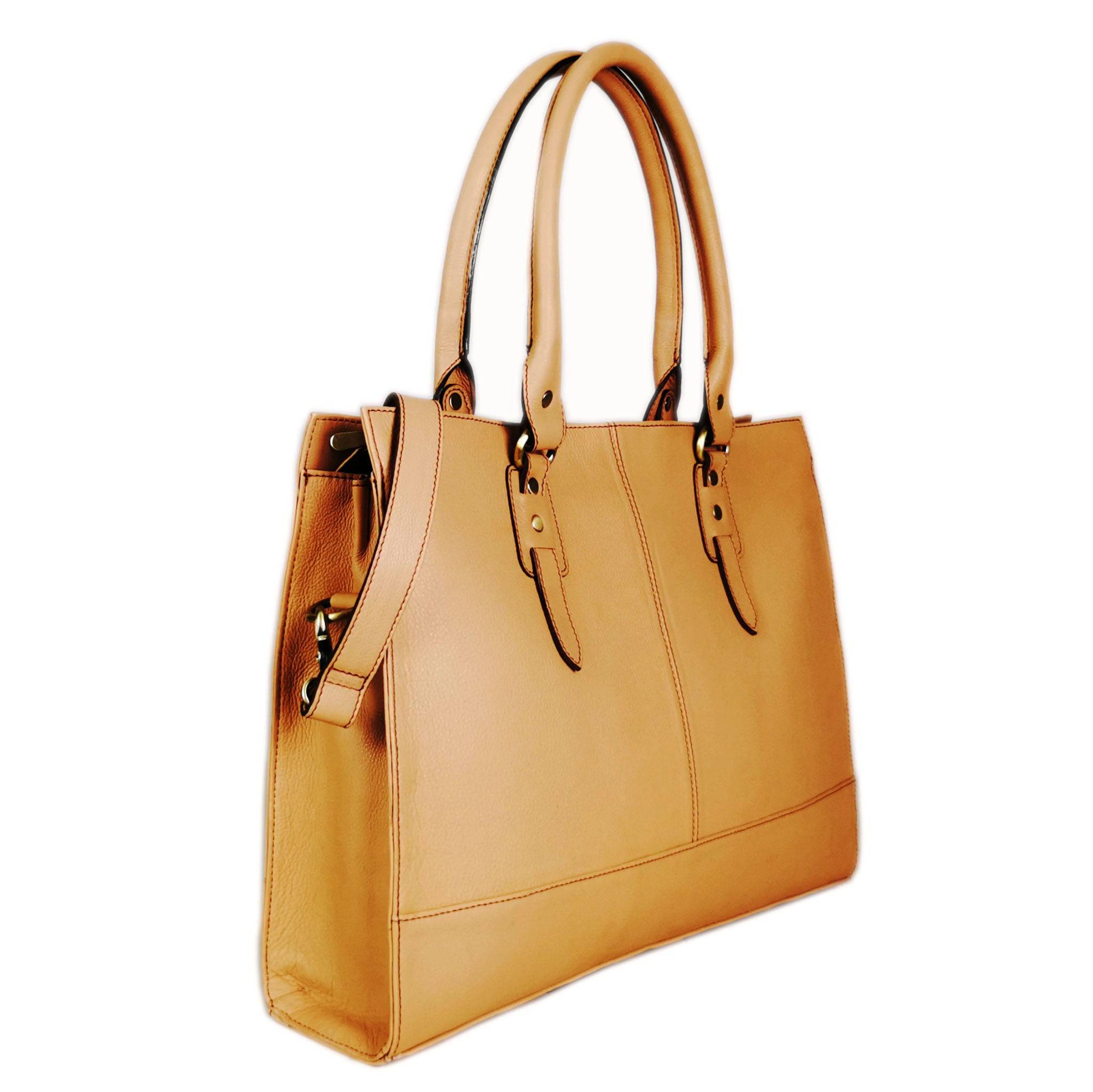 Bolso Signature de 17", color beige