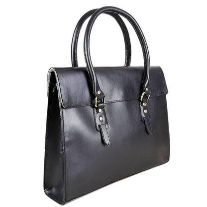 The Signature 17" Bag, Black Flap