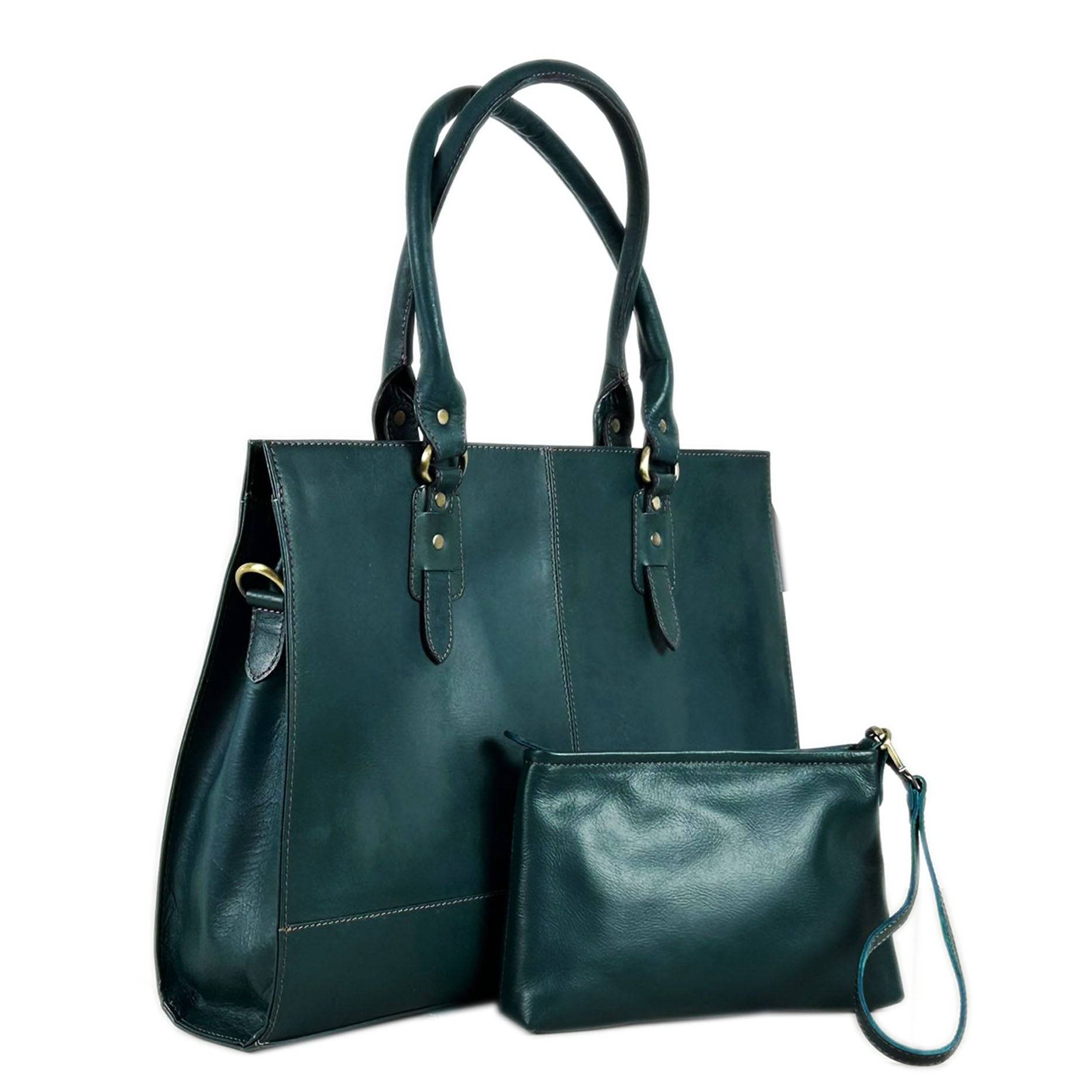 Bolso Signature de 17", verde botella