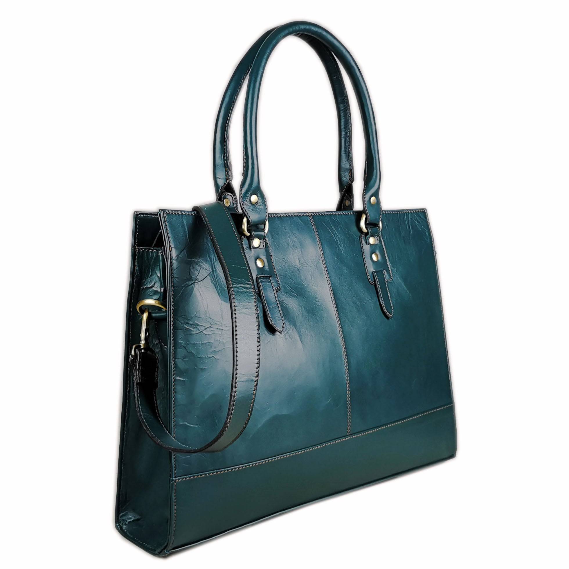 Bolso Signature de 17", verde botella