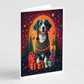 Paquete de 8 tarjetas navideñas de Appenzeller Sennenhund
