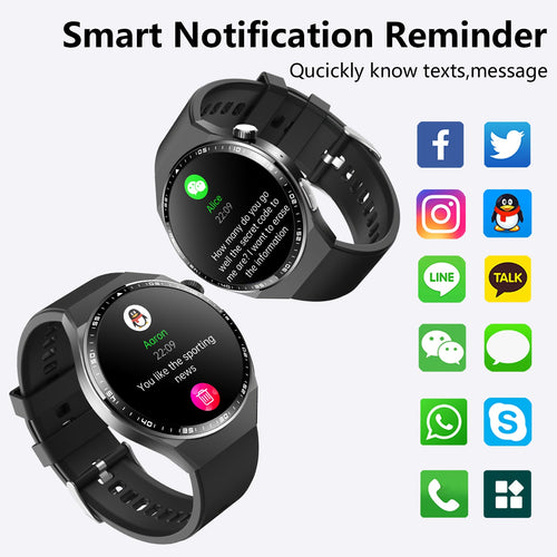 Relojes inteligentes ECG+PPG para diabéticos, con pantalla táctil completa, Bluetooth y control preciso de la presión arterial, para Android e iOS, 2025