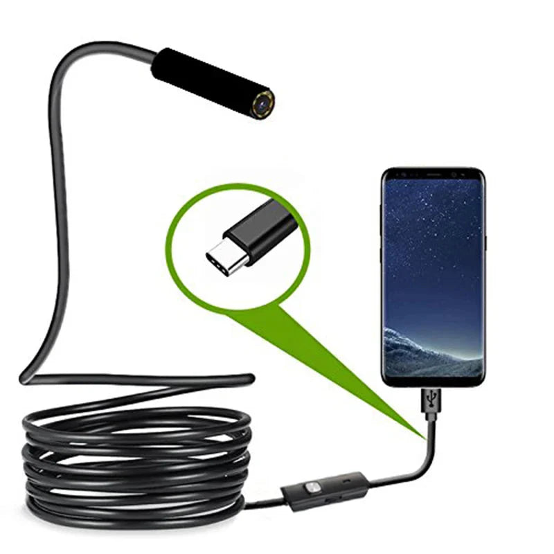 Android USB Endoscope Camera Inspection Tool (Type-C)