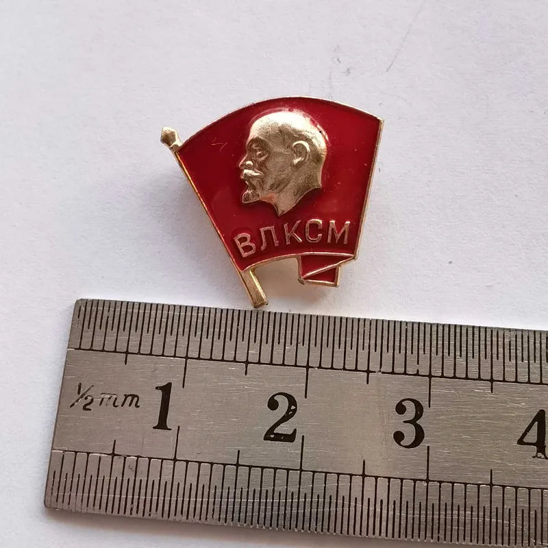 USSR Russia Mini Lenin Communist Youth League Member Emblem Honor Metal Badges Soviet Union CCCP Medal Brooch Pin