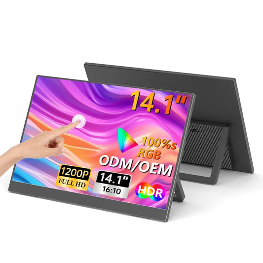 14/14.1 Inch IPS Touchscreen Portable Display for PS5 Type C Full HD Touch Screen Monitor