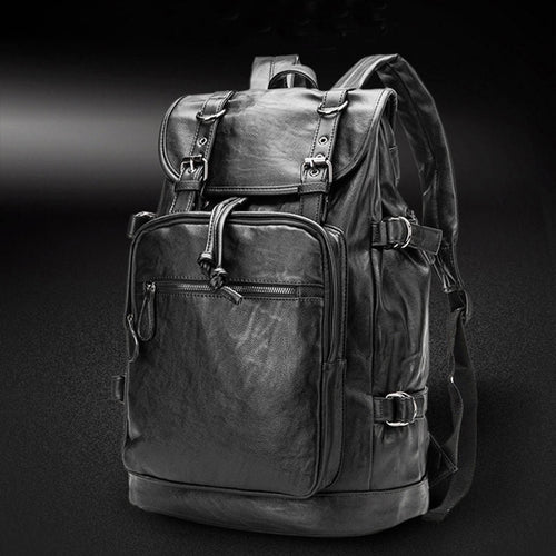 Leather backpack