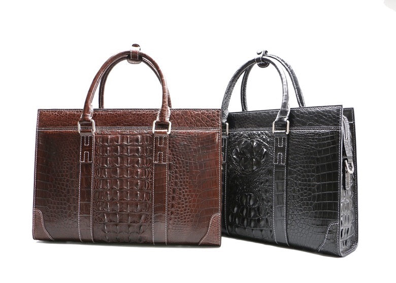 Genuine Crocodile Leather  Briefcase