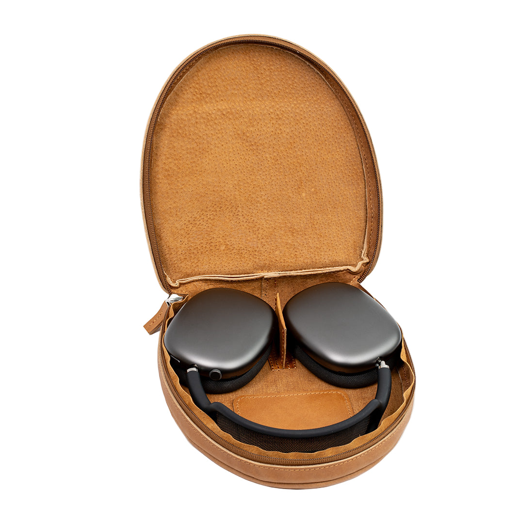 Funda de piel de plena flor para AirPods Max